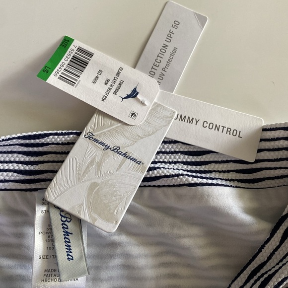 Tommy Bahama Navy and White Striped Bikini Bottoms - Picture 4 of 5